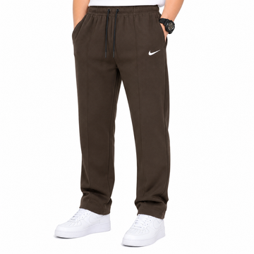 Men's Premium Brown Straight Fit Track Pants