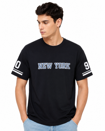 Men's New York Graphic Crew Neck T-Shirt – Black