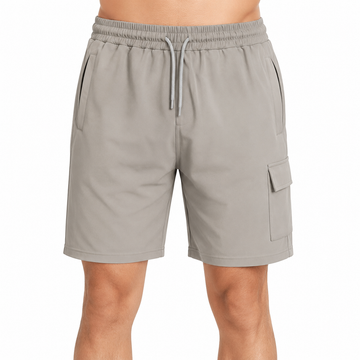 Men's Premium Light Grey Cargo Shorts