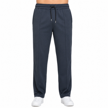 Men's Premium Navy Straight Fit Track trousers