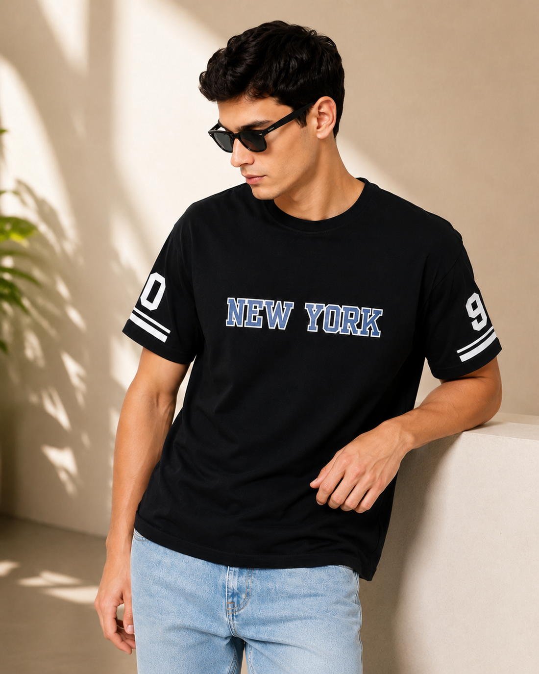 Men's New York Graphic Crew Neck T-Shirt – Black
