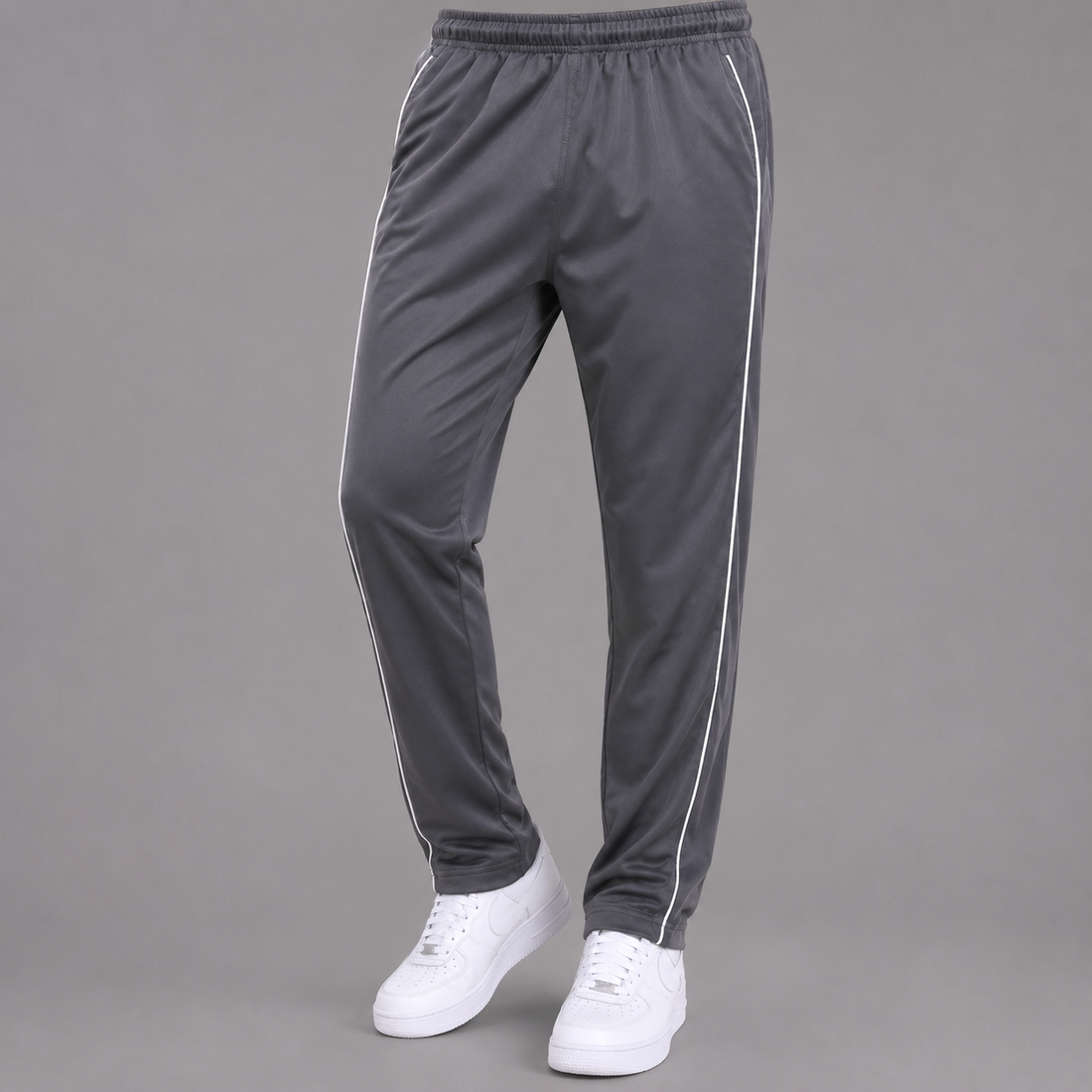 Men's Charcoal Grey Athletic Track Pants